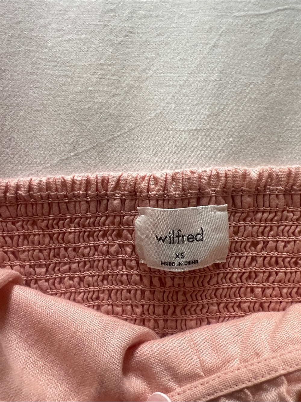 Aritzia Wilfred Wander Linen Blouse Pink Size XS - Picture 4 of 5